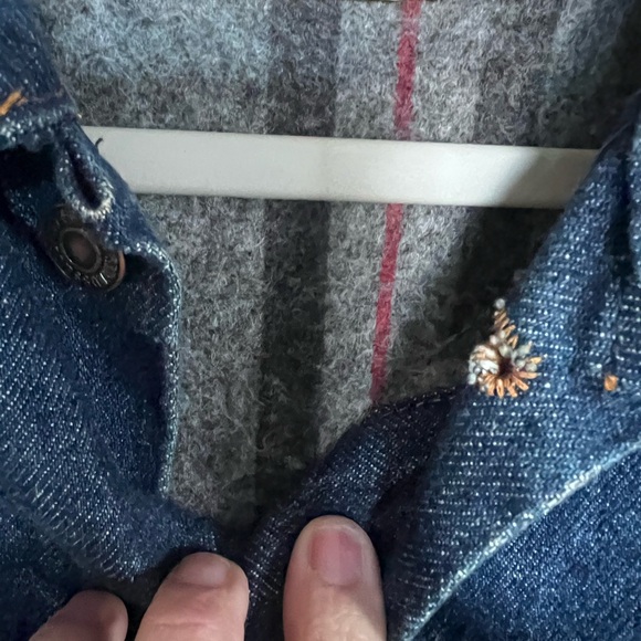 Levi's Classic Blue  blanket lined Denim Jacket size 42 - Picture 6 of 11